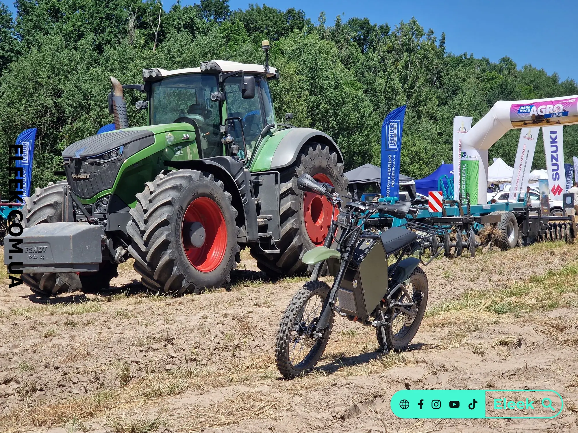 ELEEK electric bikes test drive at Agro Lviv 2026 exhibition
