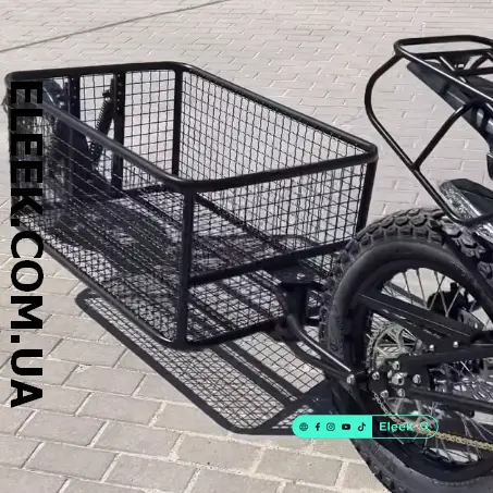 Single-wheel and two-wheel metal trailers for ELEEK Positive Military electric bikes