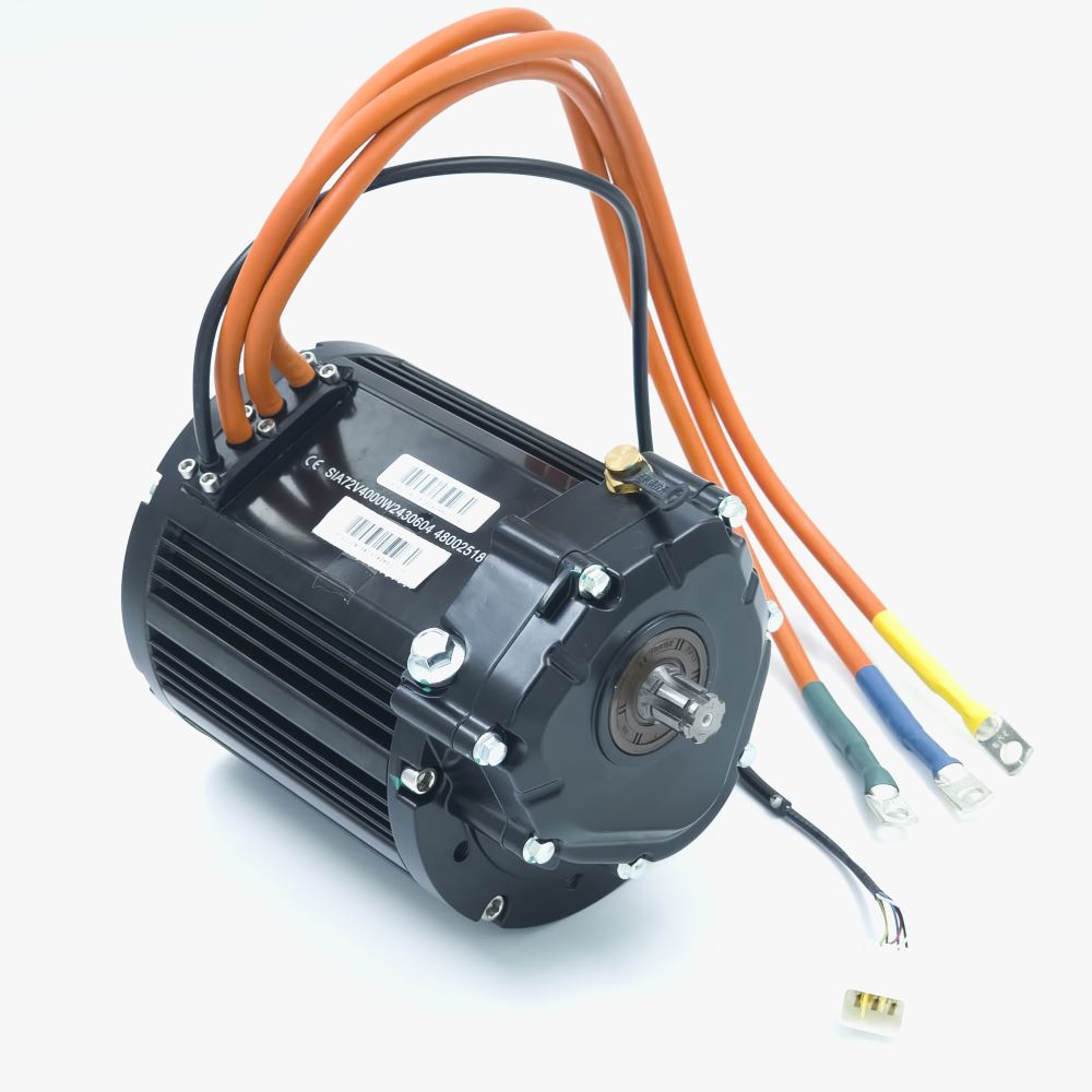 Вісь електродвигуна з редуктором QSMOTOR QS138 90H 4000W V3 72V з редуктором 1:2.37 та зіркою 15T