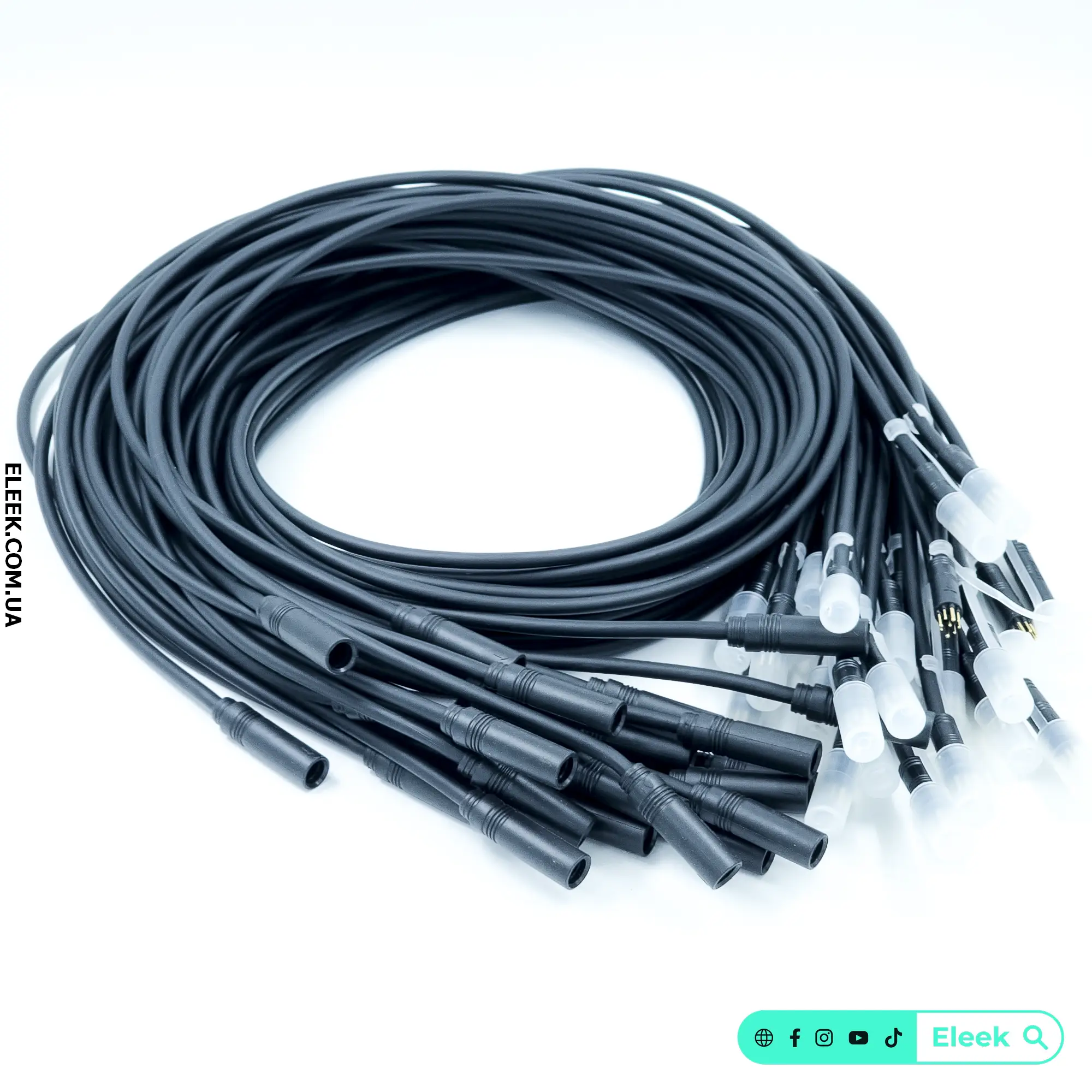 Black WP 9-pin Motor Cable for Front Hub Motor (160 cm, 2 mm)
