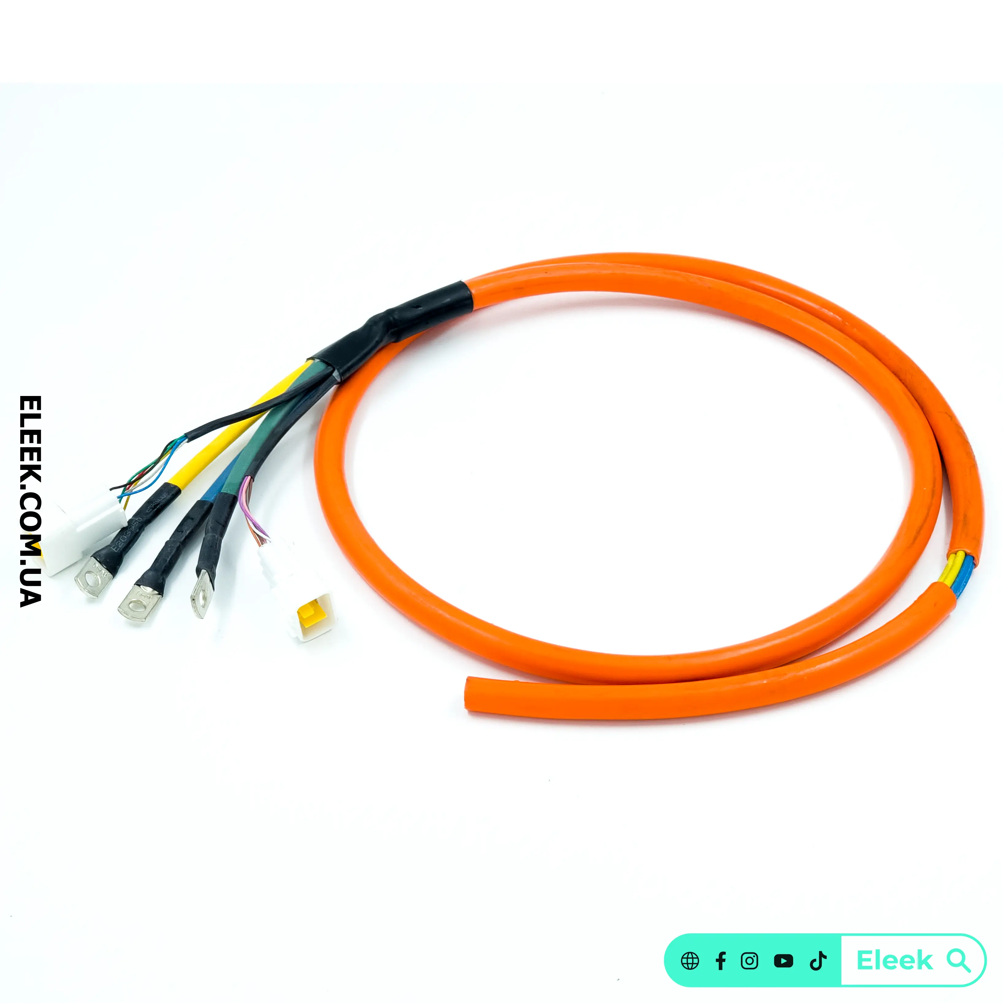 Power cable for ELEEK QS205 3000W hub motor 1.52m