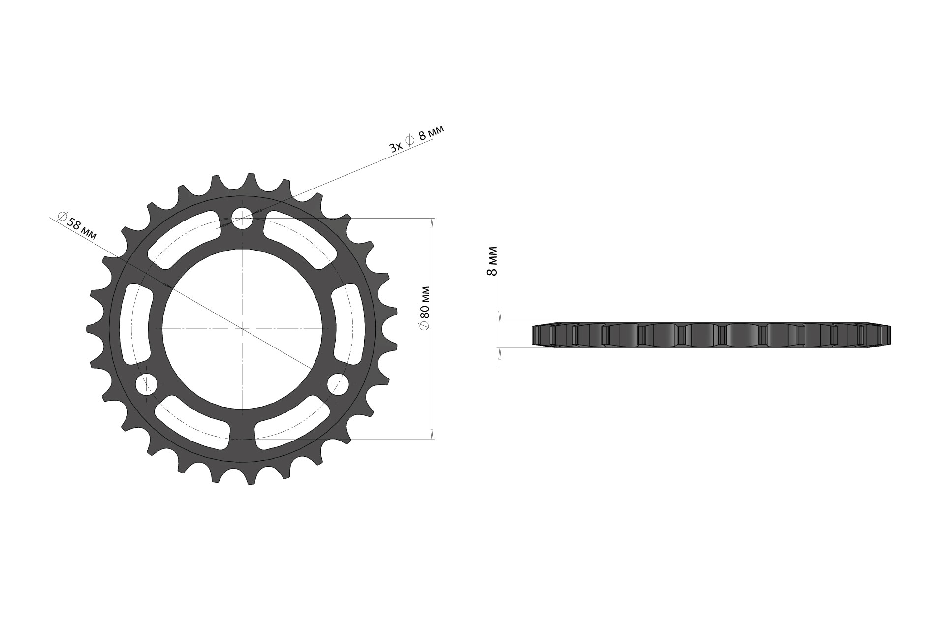 Зірка ELEEK 428H-27T Оцинкована